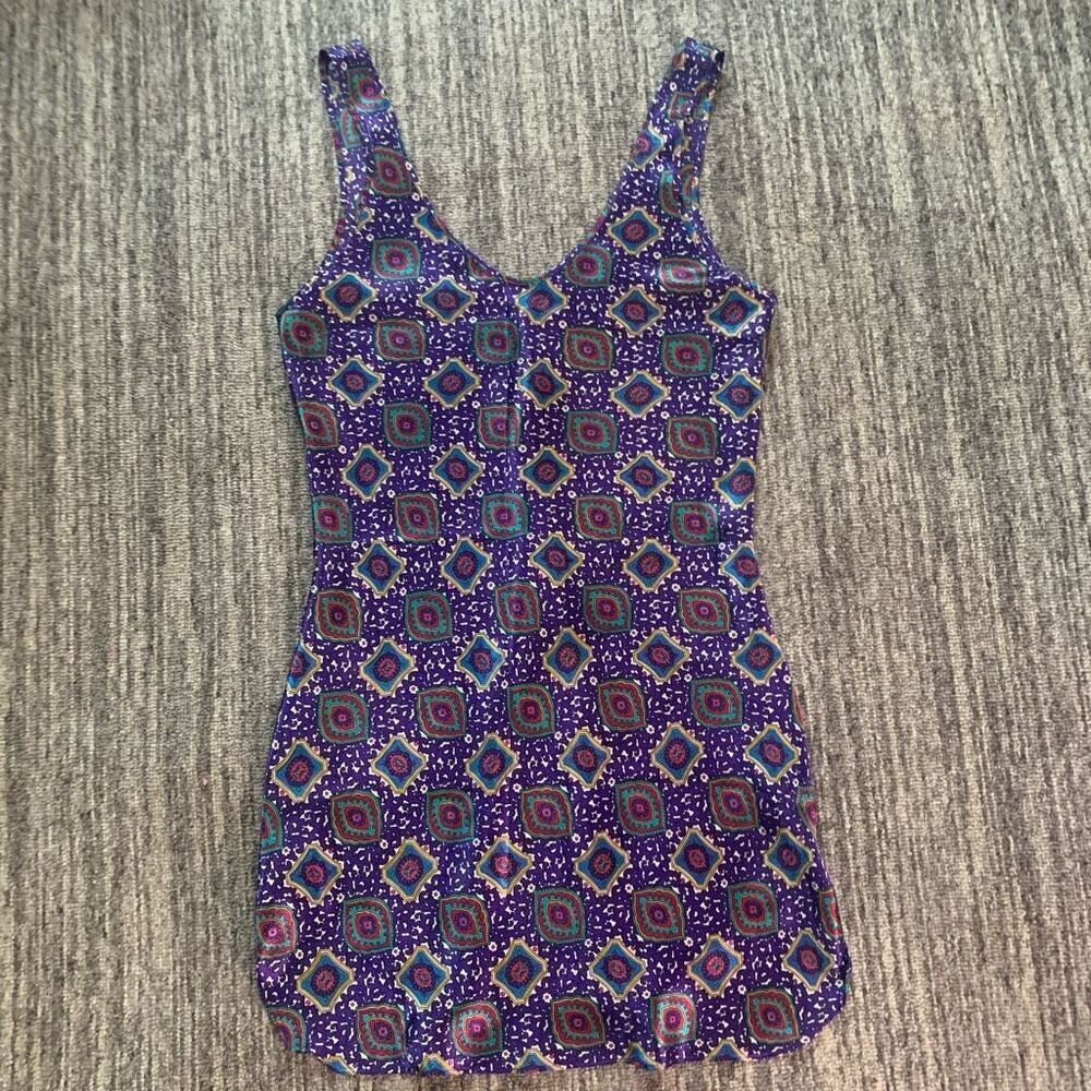 BG Street Intimate Women’s Size Small Tank Nightgown Purple Sleeveless Sleepwear
